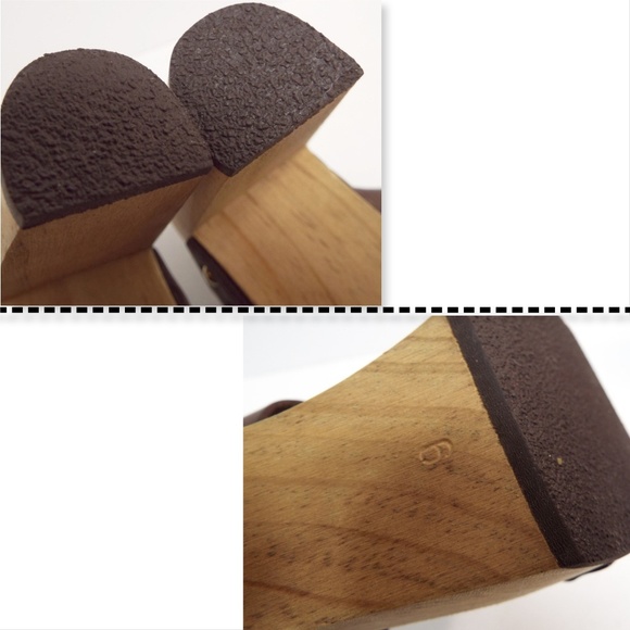 Unworn DELMAN Brown Leather Slide Buckle Sandals 6 - Picture 8 of 8